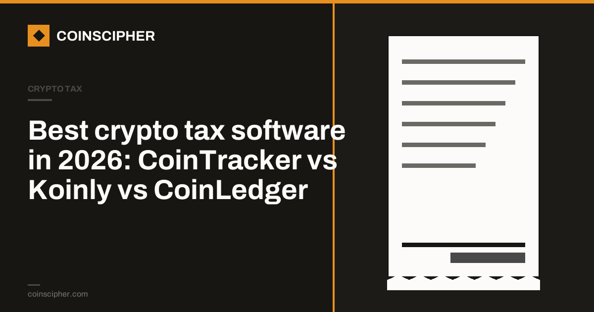 Best crypto tax software in 2026: CoinTracker vs Koinly vs CoinLedger