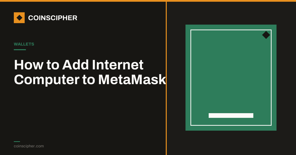 How to Add Internet Computer to MetaMask
