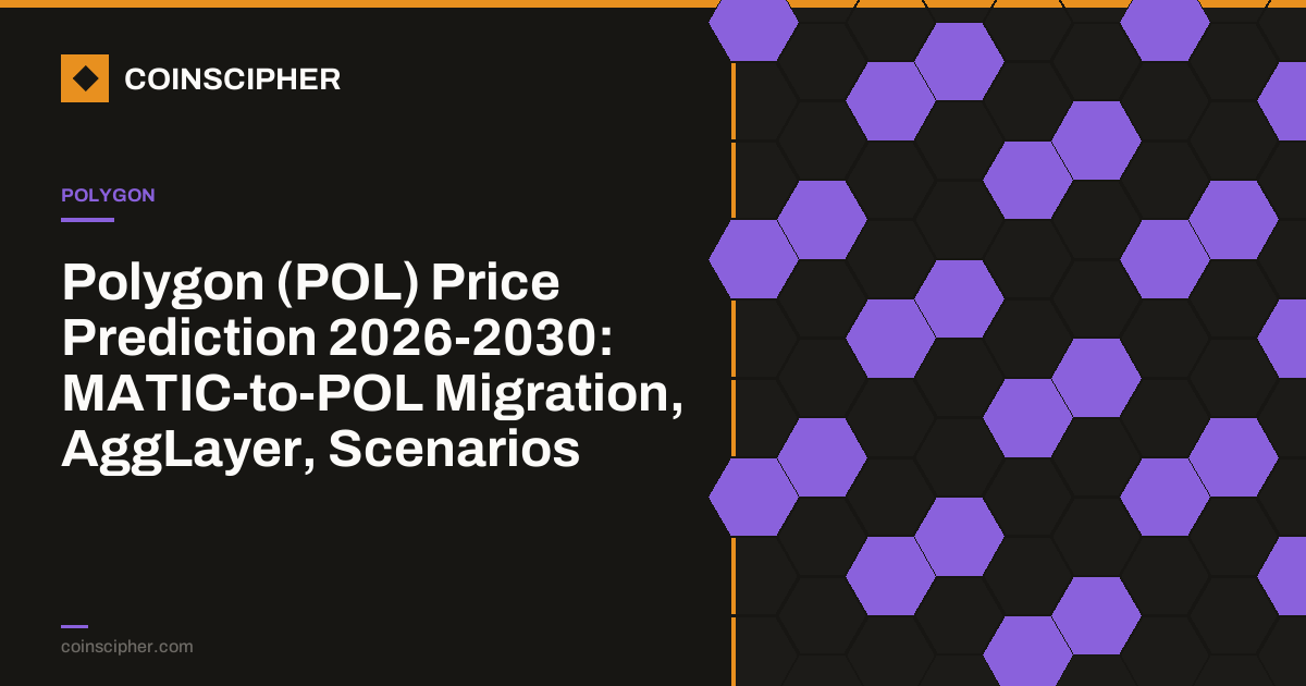 Polygon (POL) Price Prediction 2026-2030: MATIC-to-POL Migration, AggLayer, Scenarios