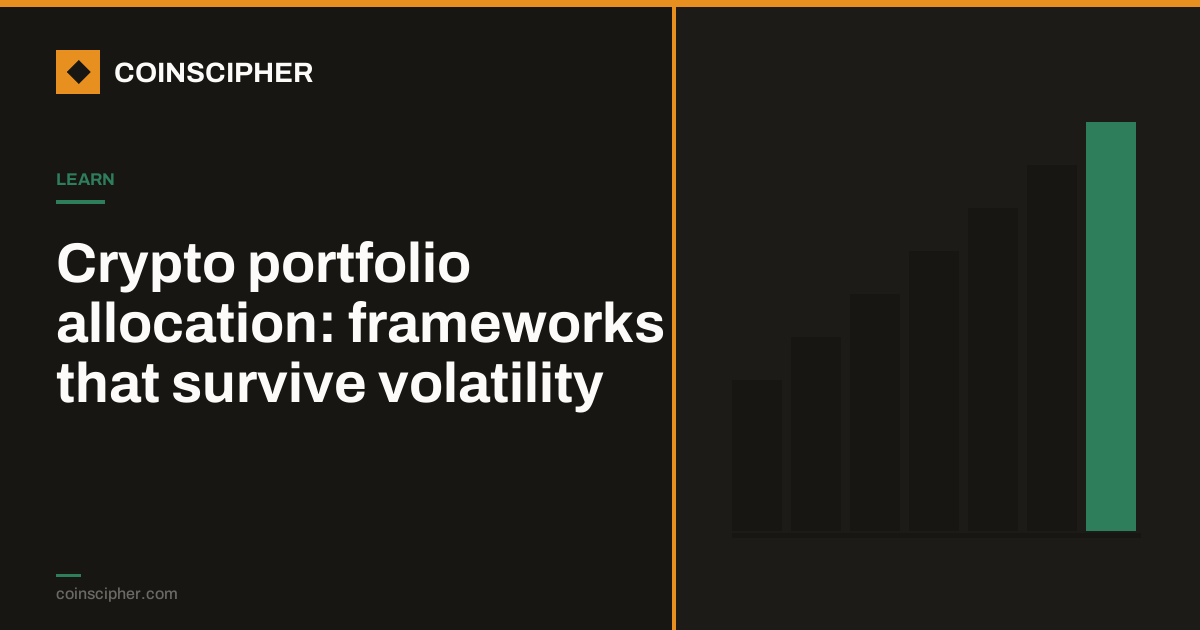 Crypto portfolio allocation: frameworks that survive volatility