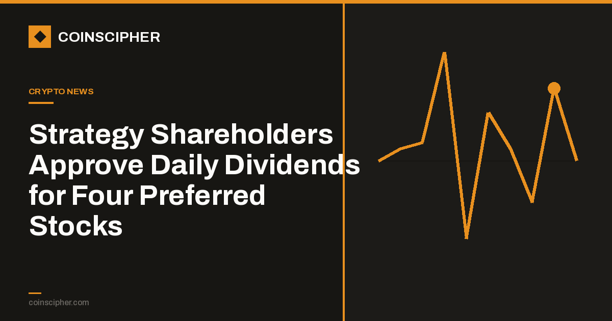 Strategy Shareholders Approve Daily Dividends for Four Preferred Stocks