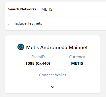 adding metis to metamask 
