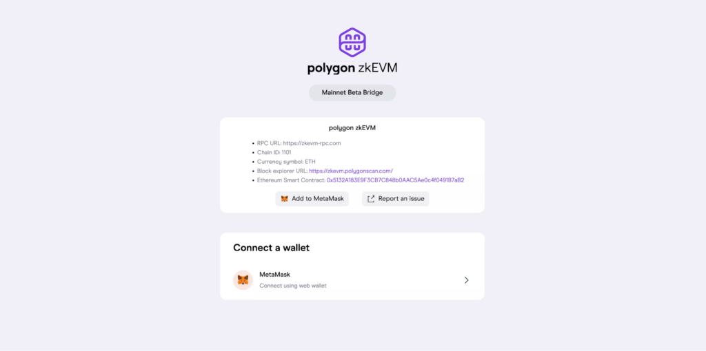 Add Polygon zkEVM to MetaMask