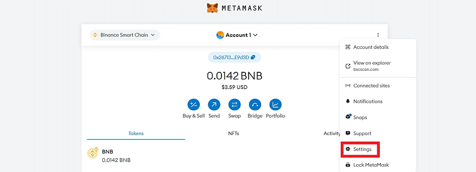 Add Tokens to MetaMask