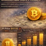 Pi Network PI token price hits new lows as large token unlocks increase selling pressure