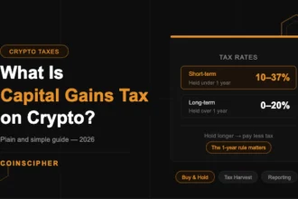 coinscipher capital gains tax crypto 2026