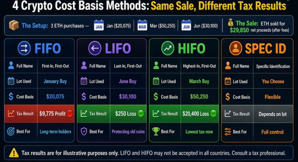 Real cost basis calculations of 3 eth purchases 