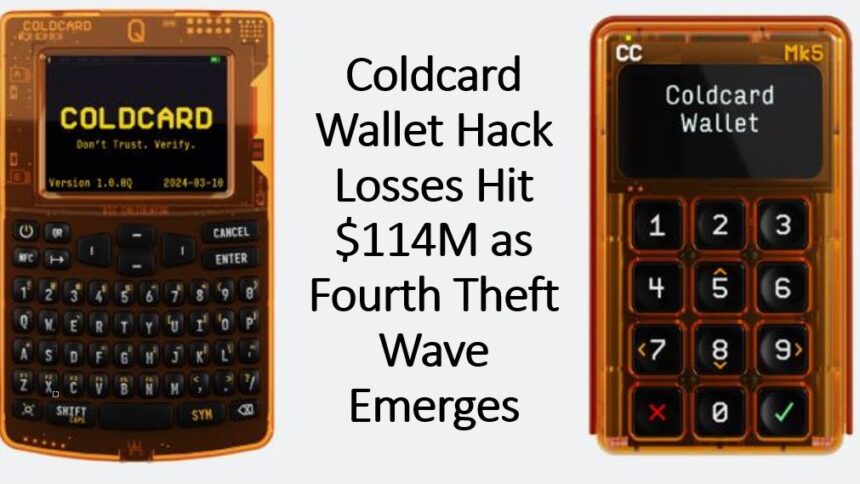 Coldcard Wallet Hack: Fourth Wave Pushes Losses to $114M